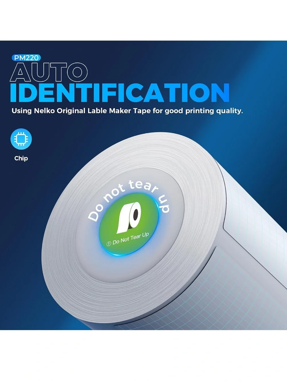 NELKO Label Maker machine with tape Bluetooth label printer